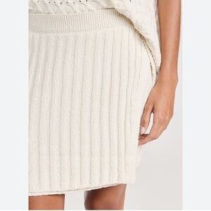 Free People Cream Mini Skirt